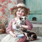 르네상스풍 소녀그림 명화그리기 세트 장식용액자 스트레스해소 중형 : 쇼퍼스 파라다이스