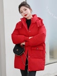 애니율 여성 겨울 빅사이즈 후드 패딩 점퍼 G7258 : 애니율