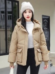 애니율 여성 겨울 도톰 후드 숏 패딩 점퍼 G7270 : 애니율