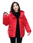 애니율 여성 겨울 도톰 후드 숏 패딩 점퍼 G7270 : 애니율