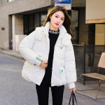 애니율 여성 겨울 캐주얼 후드 숏 패딩 점퍼 G7268 : 애니율