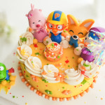 부산 주문제작 뽀로로 티니핑 아기상어 유치원 어린이집 생일 피규어 떡케이크 : 스윗 브리즈