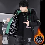 애니율 남성 겨울 빅사이즈 퍼 후드 점퍼 G7358 : 애니율