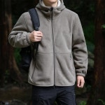 애니율 남성 가을 겨울 양털 후드 후리스 집업 G7365 : 애니율