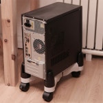 컴퓨터본체받침대 데스크탑거치대 PC 고정가능 : 혜인