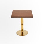 800 일자 스퀘어 사각 골드 철제 프레임 모던 우드 티테이블 튼튼한 홈카페 : IVY퍼니처