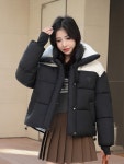 애니율 여성 겨울 도톰 오버핏 숏 패딩 G7467 : 애니율