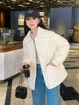 애니율 여성 숄카라 퀄팅 숏 패딩 G7456 : 애니율