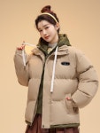 애니율 여성 겨울 도톰 후드 숏 패딩 점퍼 G7483 : 애니율