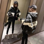 애니율 여성 겨울 오버핏 후드 패딩 점퍼 G7481 : 애니율