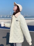 애니율 여성 오버핏 퀄팅 패딩 점퍼 G7515 : 애니율
