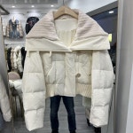 애니율 여성 겨울 숄카라 숏 패딩 점퍼 G7521 : 애니율