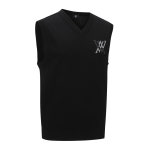 어뉴골프 MEN CHECK BOARD V NECK VEST_BK : ANEW GOLF