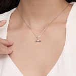 [갤러리아] 여자 14K 목걸이 체인 유광 고래꼬리 큐빅 : 갤러리아백화점