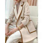 애니율 여성 가을 겨울 숄카라 모직 하프 코트 G7570 : 애니율