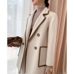 애니율 여성 가을 겨울 숄카라 모직 하프 코트 G7570 : 애니율