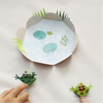 10인용 점프하는 청개구리만들기 종이접기 어린이집 취미 셀프 장식품 마을강사 : 모우리다