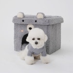 캣치 D18 반려동물 하우스 중형 그레이 고양이 동굴집 숨숨집 견집 애견 예쁜 강아지 : 마로스상회