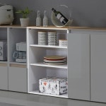 실속 3단선반 탕비실 수납장 600 냄비 보조 그릇장 : 보배진가구