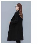 애니율 여성 가을 겨울 숄카라 모직 롱 코트 G7716 : 애니율