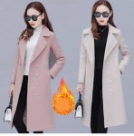 애니율 여성 가을 겨울 숄카라 모직 롱 코트 G7716 : 애니율