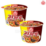오뚜기 진짬뽕 용기 115g 2개 큰컵 야식 컵라면 캠핑 사발면 사무실 여행 : 지노앤코