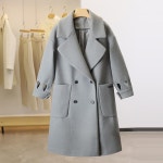 애니율 여성 겨울 숄카라 모직 코트 G7728 : 애니율