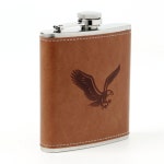 이글 힙플라스크 가죽 휴대용 위스키병 술통 200ml : 알리솜