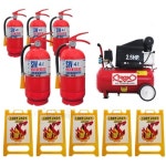 유치원 어린이집 화재 교육용 5대 구성세트 공장 고등학교 식당 안전 노래연습장 필수 : 고빅고홈