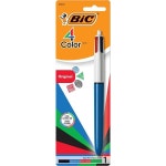 BIC 중형 포인트 볼펜 4색 다양한 잉크 팩당 1개 : 나만없는고양이