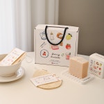 데이지버블 제로웨이스트키트 설거지 주방 비누 설거지바 과일세척 친환경수세미 선물패키지 : 데이지 버블