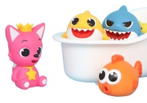 핑크퐁 목욕놀이 스티커 아기상어 물놀이 재미있는 교육용 창의력 상상력 안전한 조카 선물 : DOHWAZI