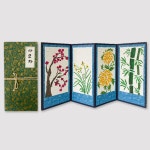 초등 병풍 사군자 스텐실 만들기 학생 5인용 T17 창작교실 수업 : 판다상