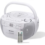 Retekess TR621 CD 카세트 플레이어 콤보 휴대용 Boombox AM FM 라디오 테이프 녹음 리모컨 : 아멜스닷컴