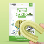 더독 카리에스 부드러운 강아지 대용량 덴탈껌 스틱 양치껌 클로렐라, 280g, 1개 : 루니펫