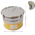 급식실 구내식당 대량조리용 대형 다시통 스텐 10호 멸치통 국물망 육수망 : 비앤필즈