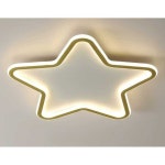 led 침실 램프 천장 초박형 조명 별모양 램프 스타 금색 측광등 40CM 33W 원격 제어 : 모다mall2