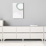 2단 서랍 거실장 1500 TV다이서랍장 거실티비다이 : 리빙스피어