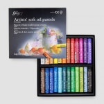 문교 갤러리 전문가용 소프트 오일파스텔 24색 세트 MOPV-24 : 한가람문구