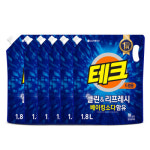 테크 클린앤리프레쉬 리필 1.8L 드럼 6개 업소용 가정용 빨래 세탁 세제 실내건조 : ss럭스