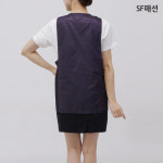 얇은 옆주머니 원피스 앞치마 유니폼 요양원 요양병원 시장 단체 : SF패션