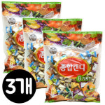 화이트데이 사탕 선물 늘푸른 종합캔디 800gx3개/대용량/사탕/8가지맛 : ss럭스