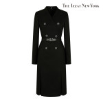 (더아이잗) 더블 버튼 슬릿 디테일 원피스 IN3M0OP80 : The Izzat