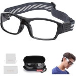 SooGree 스포츠 성인용 보호 러닝 농구 축구 충격 흡수 스트랩 G8031 Gloss Black Frame Black Nose Pad : 아메리카텐즈