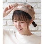 인형같은 푹신푹신 소재 세안 메이크업 모코모카 헤어밴드 멋부림 머리끈 온천탕 : 똘이샹그레