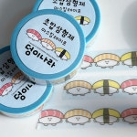 덩이나라 초밥삼형제 마스킹테이프 : 소소로와