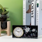 문화센터 미술공예반 자개공예 체험 자개 우드 탁상시계만들기 키트 노인 중학교 창체활동 : 코코에비나