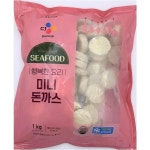 행복한요리 미니돈까스 CJ씨푸드 1kg 냉동 : 식재온