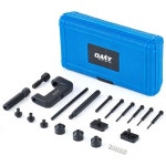 OMT 체인 브레이커 C 프레임 3 앤빌스 5 브레이크 팁이 있는 19pc 공구 키트 더트바이크 ATV 자전거 오토바이 링크 제거 캠 25~630 체인용... 