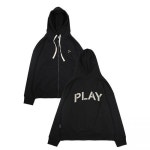 메온셀 PLAYIAN 플레이 아플리케 후드 집업 - 블랙 : 고객충성몰